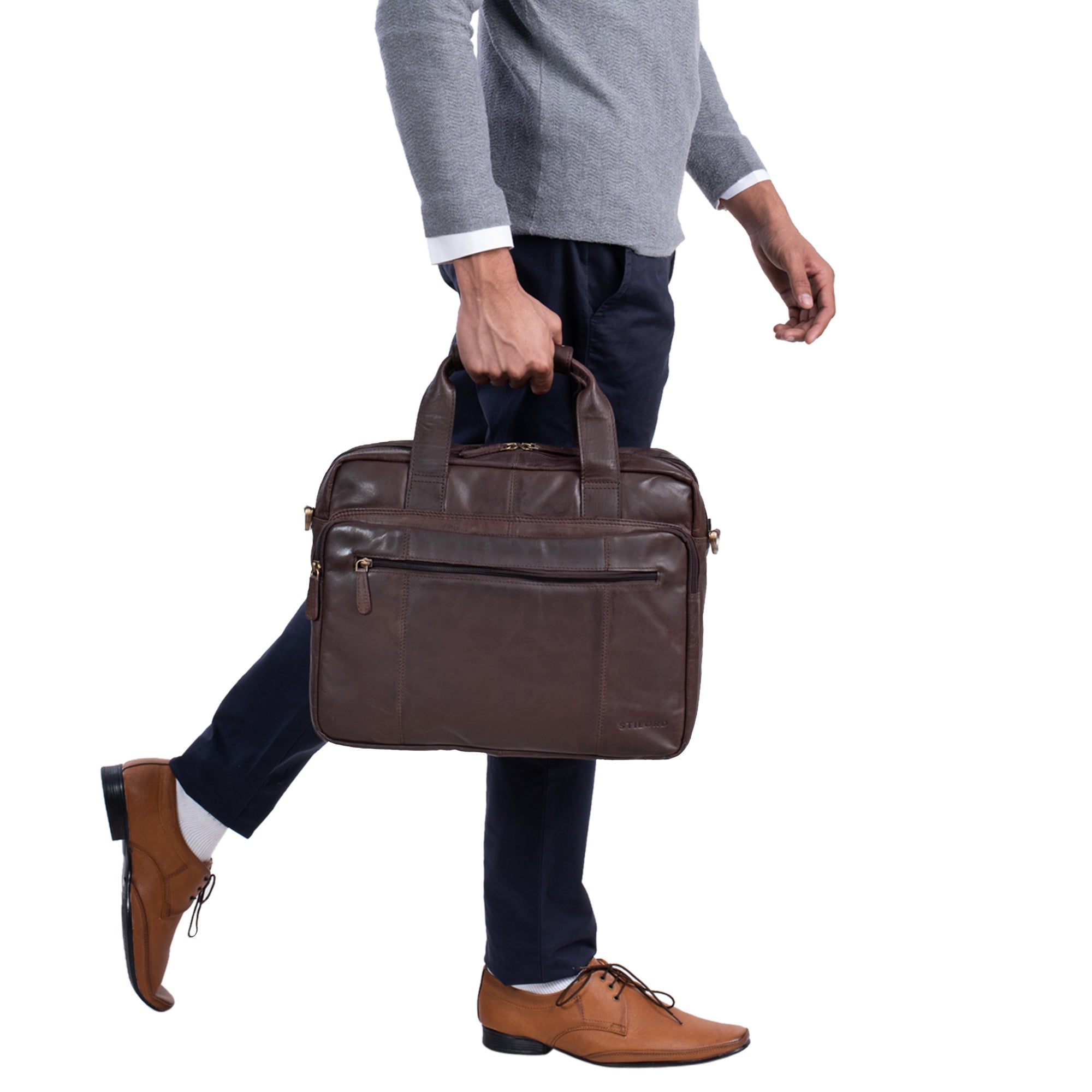 Leder Aktentasche für Lehrer Vintage