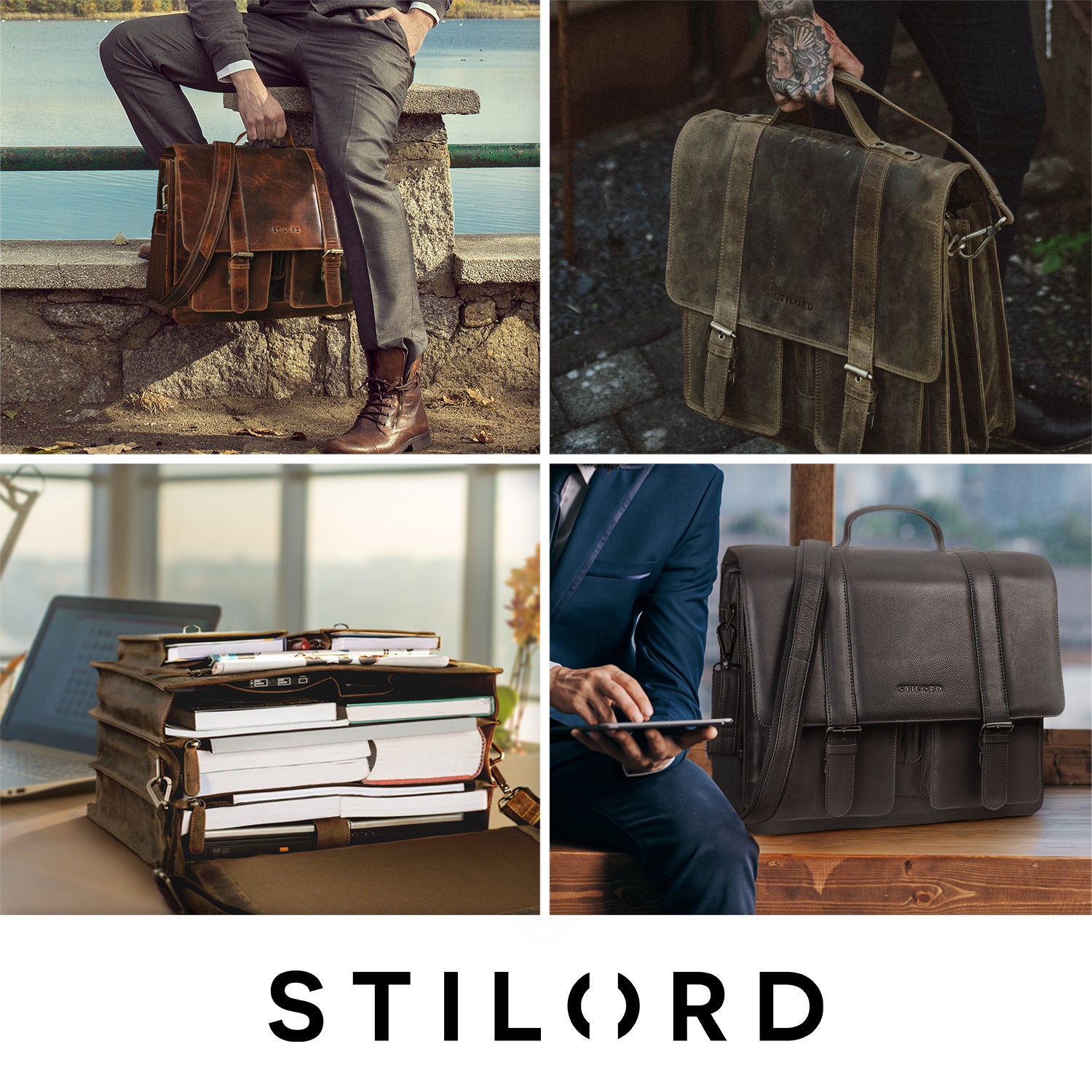 Echt Leder Große Büro Tasche