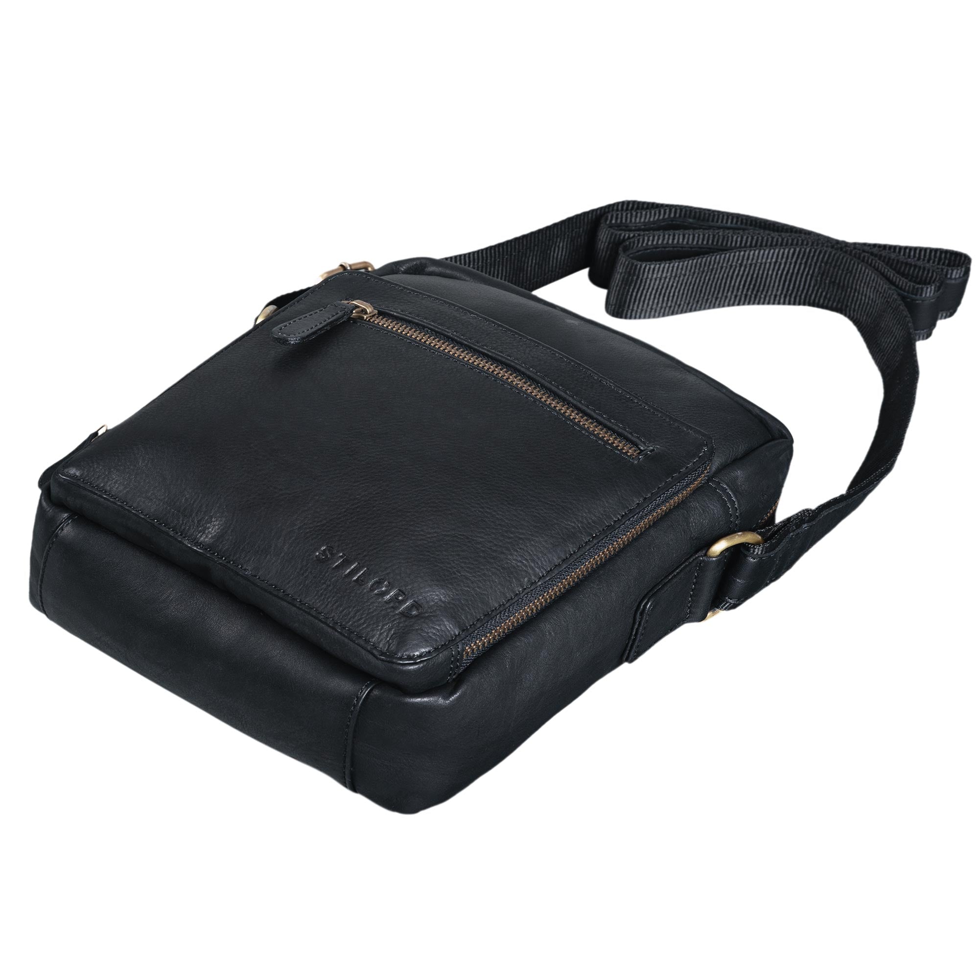 Ledertasche Vintage schwarz
