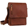 "Finn" Malá Kožená Taška Pre Mužov Vintage Na Rameno Messenger Bag
