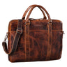 Aktentasche DIN-A4 cross-over Business Tasche braun Maenner gross