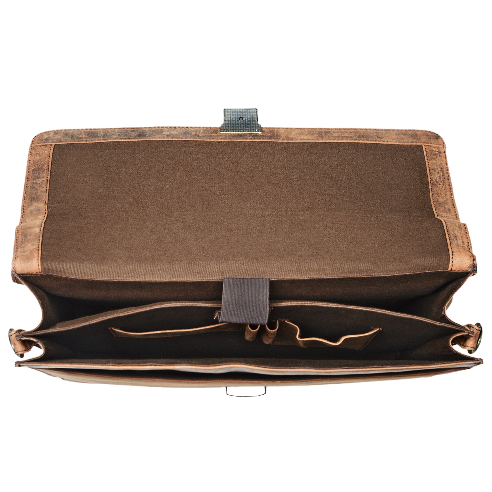 Aktentasche Leder klassisch elegant Vintage Style braun