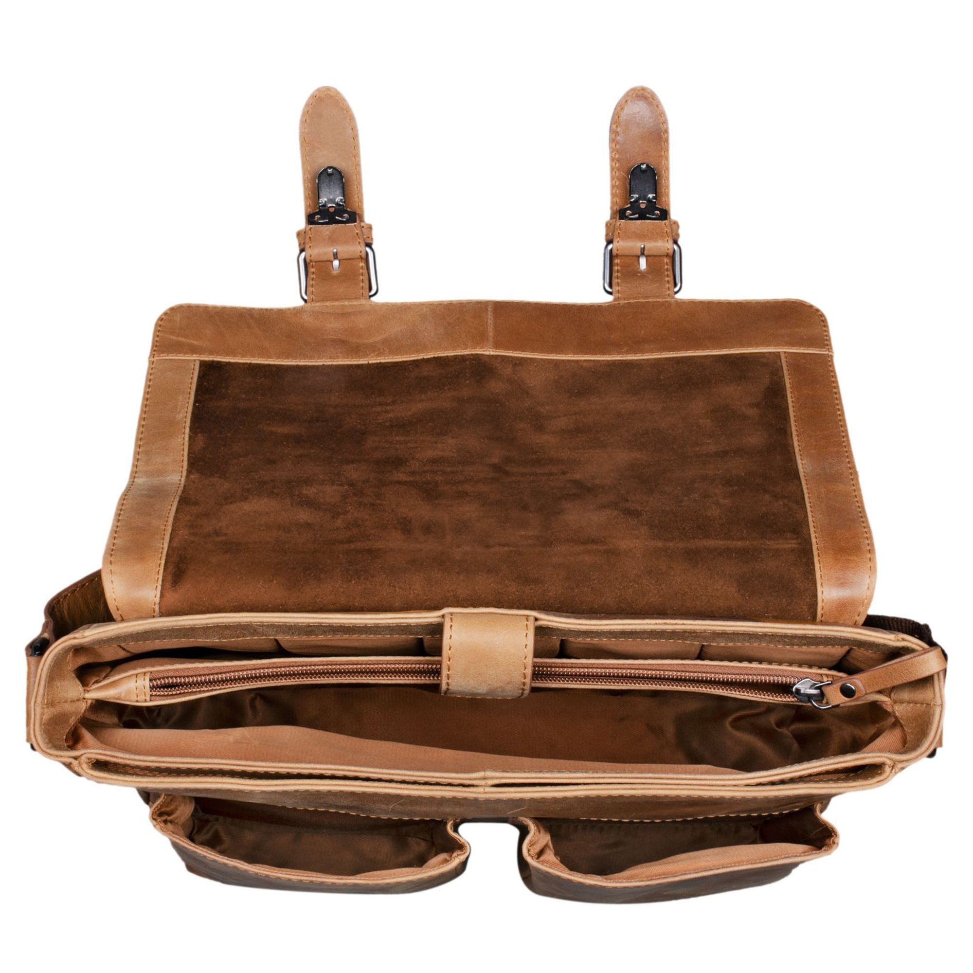 Mittel große Vintage Aktentasche echtes Leder