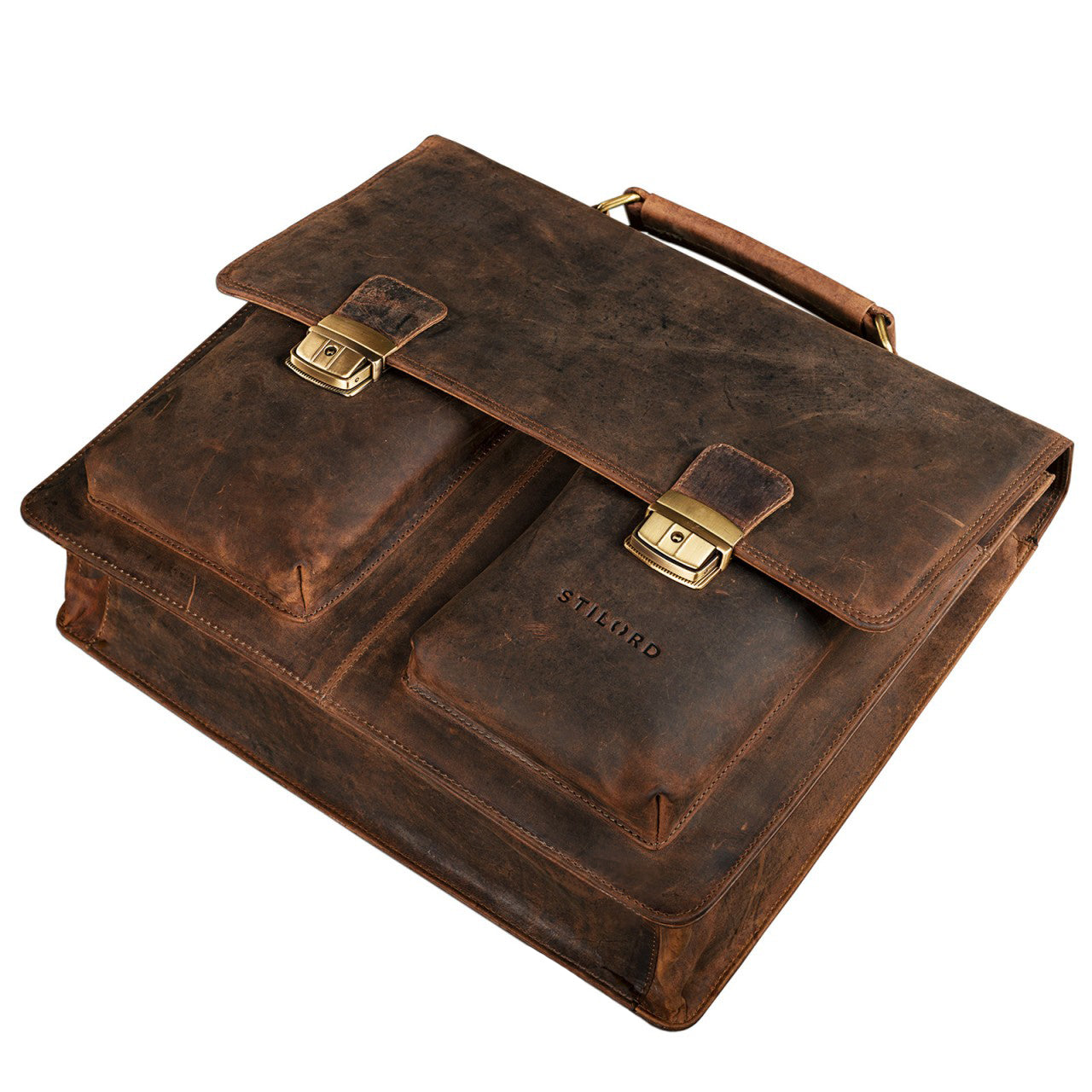 Arbeitstasche Leder braun