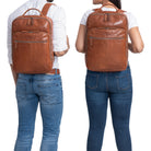 Damen Lederrucksack Groß