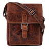 "Martinez" Malá Pánska Kožená Taška na Rameno Vintage Messenger