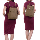 Frauen Rucksack Braunes Leder