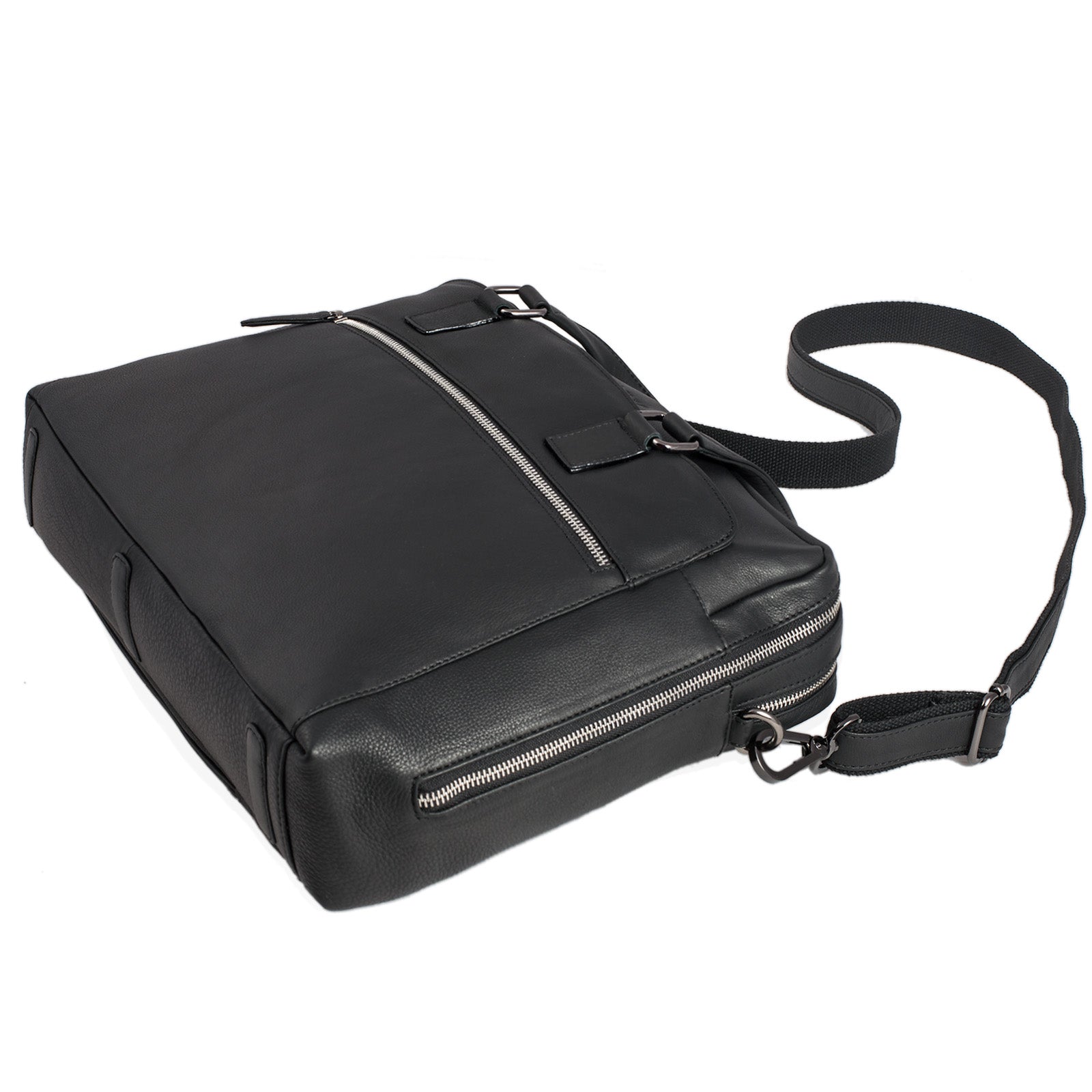 Business Leder Tasche schwarz