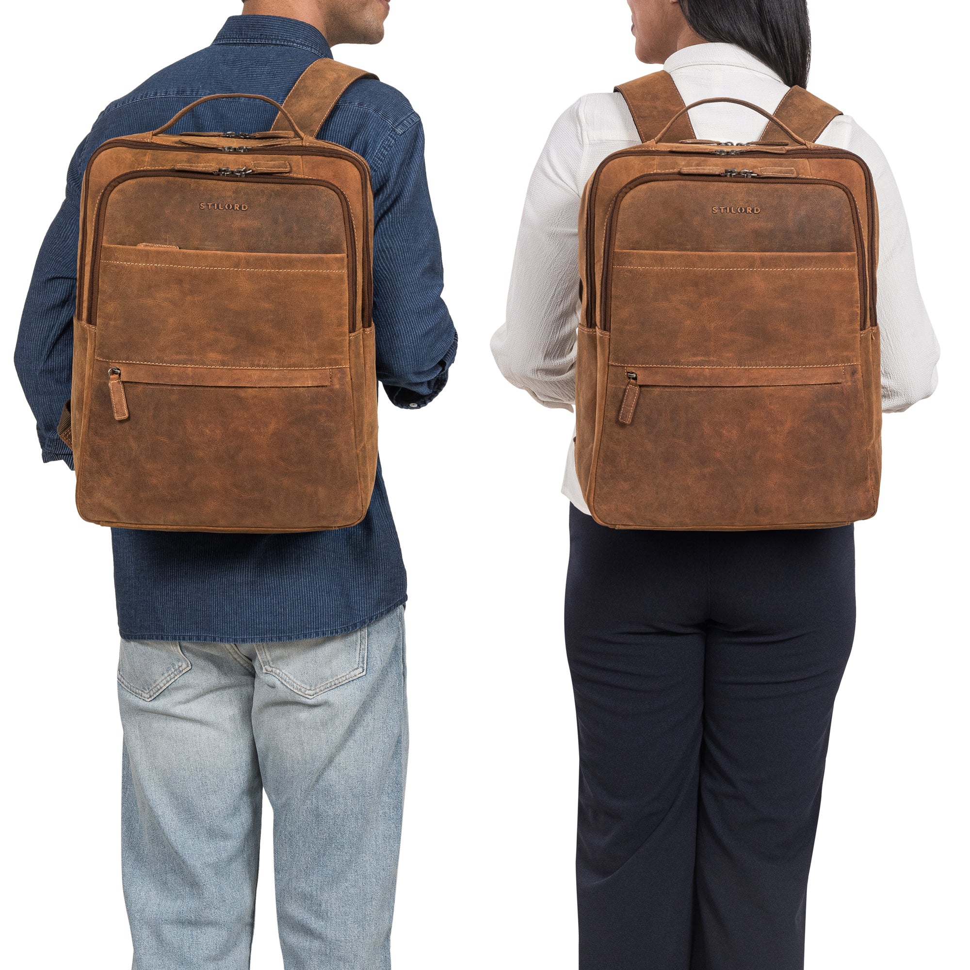 Business Rucksack Herren Groß braun