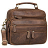 „Veland“ Vintage Messenger Taška Pre Mužov Z Pravej Kože Malá Taška