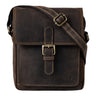 "Martinez" Malá Pánska Kožená Taška na Rameno Vintage Messenger