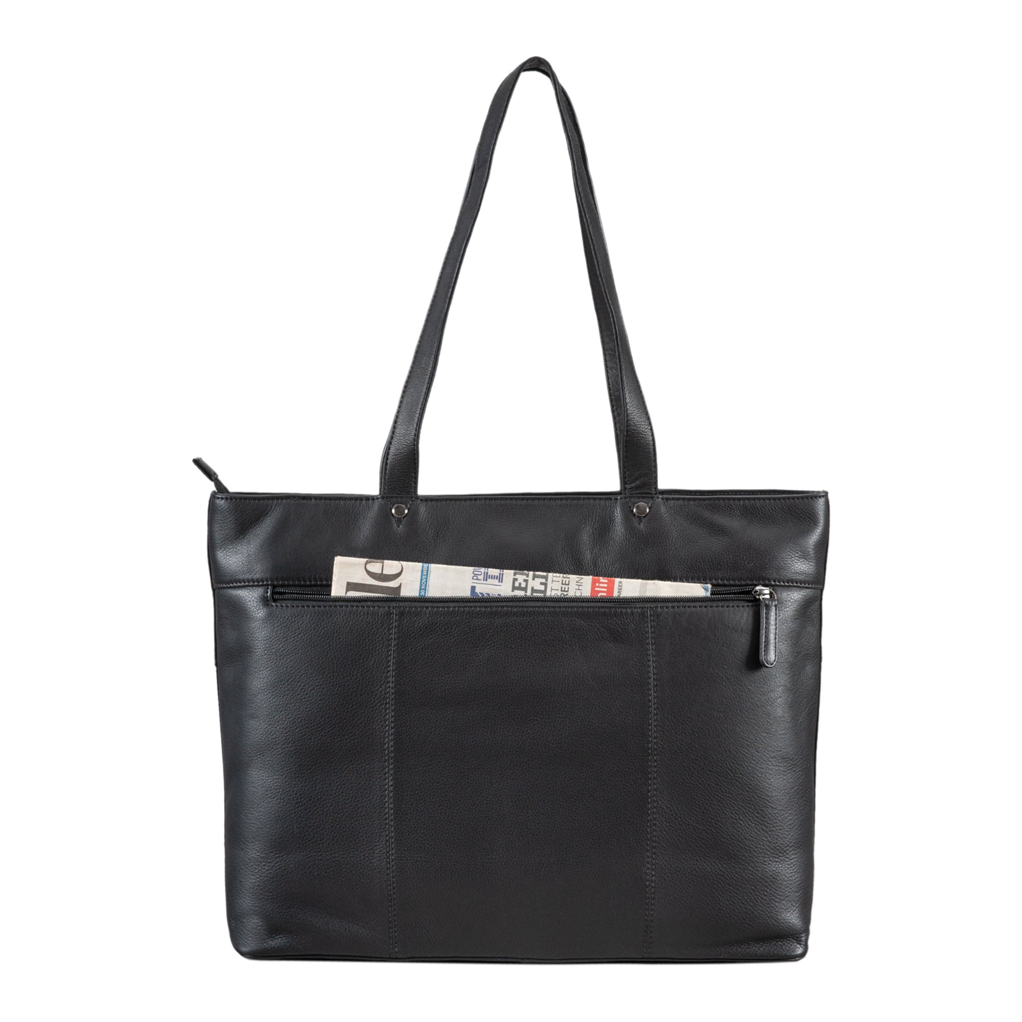 Umhängetasche Damen Leder schwarz
