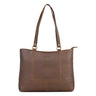 "Delilah" Kožená Dámska Kabelka Shopper Retro Taška cez Rameno