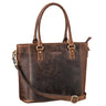 "Abigail" Kožená Taška pre Ženy Vintage Shopper na Ruky do Kancelárie
