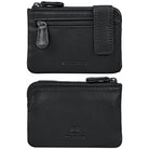 Kartenetui Leder schwarz