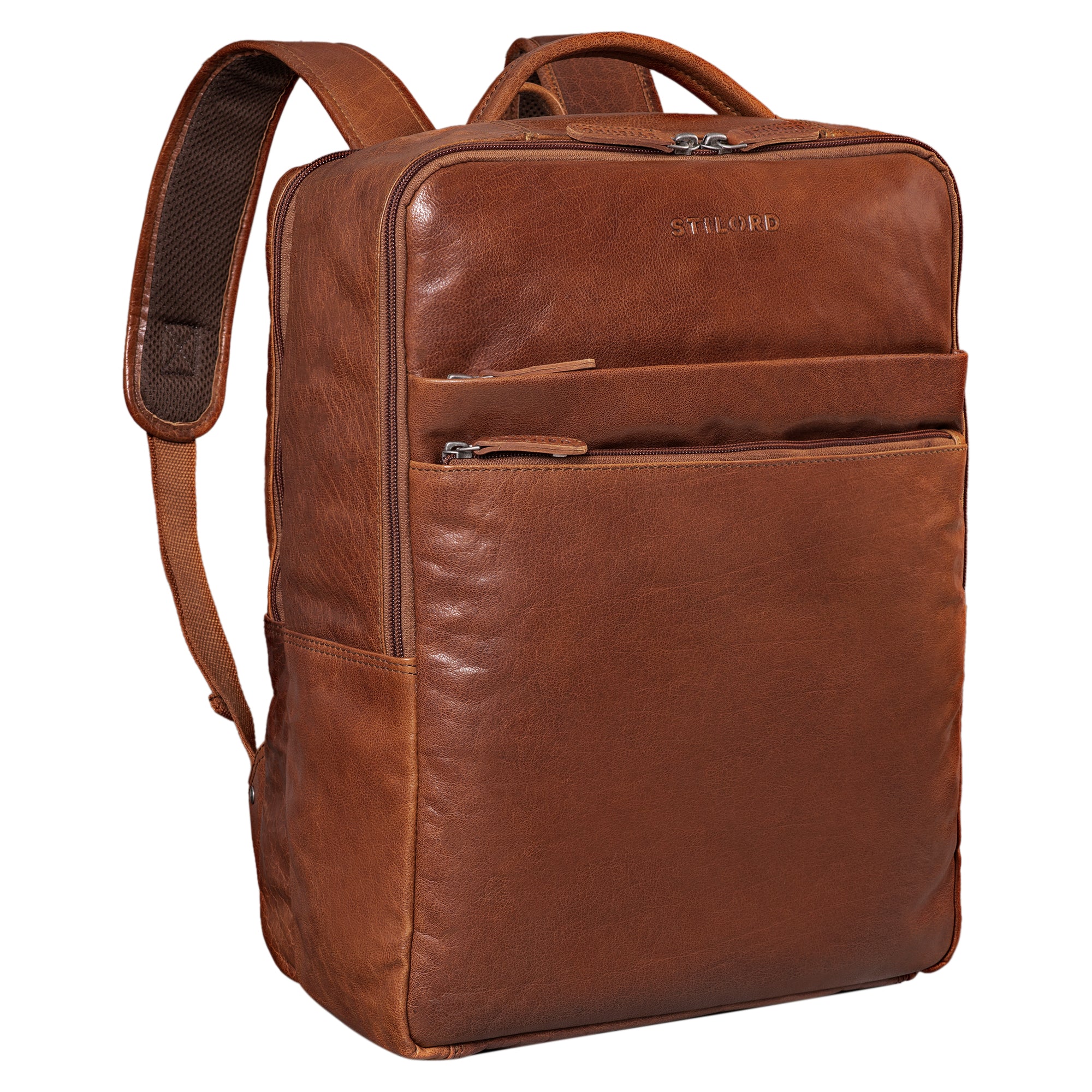 Leder Rucksack XL mit Laptopfach 