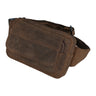 Lederbauchtasch Vintage braun