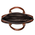 Handtasche Schultertasche Echtleder used-look dunklbraun