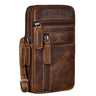„Asher“ Kožený Pásový Peňaženka Pre Mužov Vintage Crossbody Taška