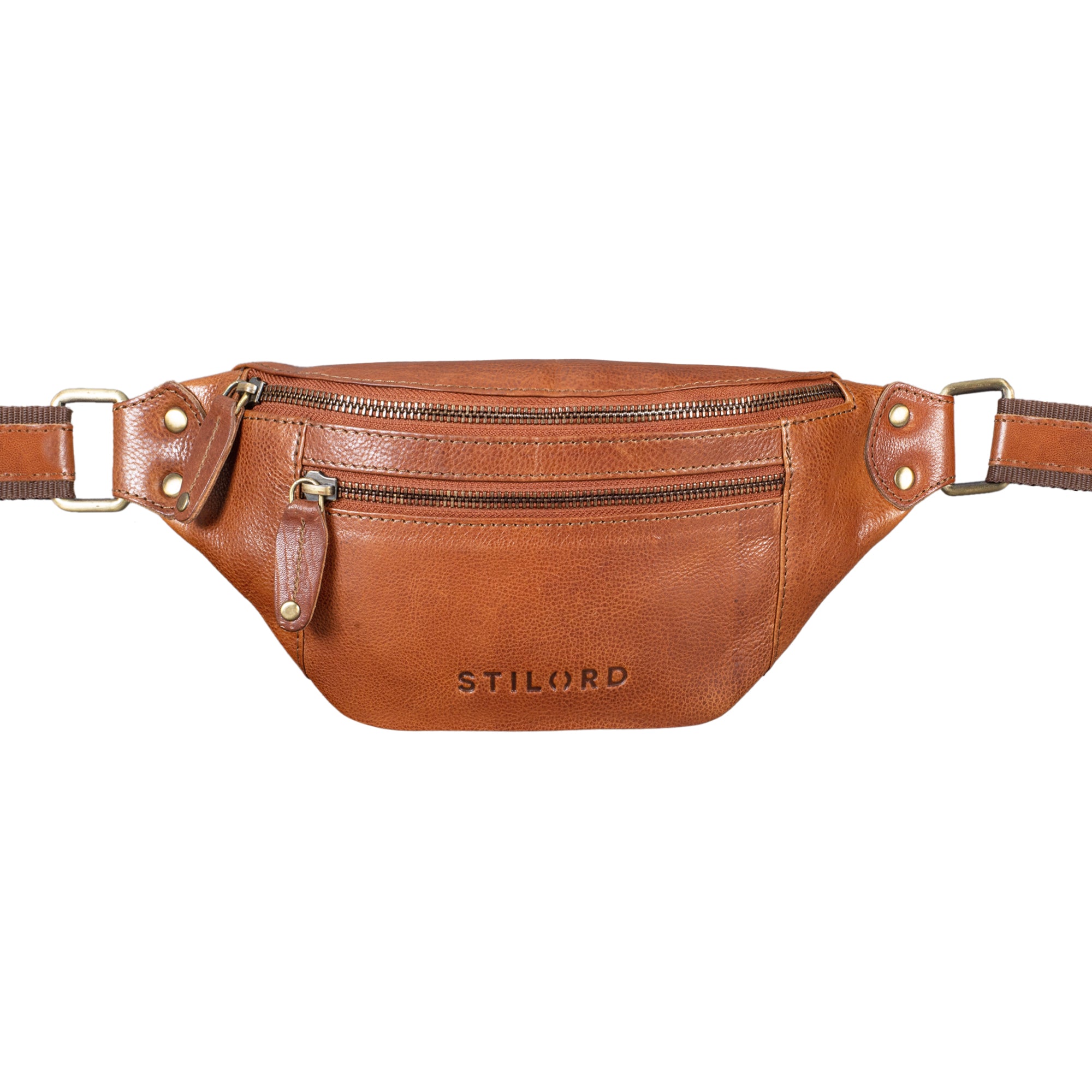 Lederbauchtasche Vintage design