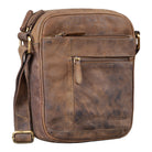 Vintage Leder Herrentasche Klein Braun