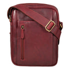 Schultertasche Leder Mann klein rot
