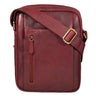 Schultertasche Leder Mann klein rot
