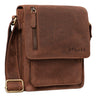 "Finn" Malá Kožená Taška Pre Mužov Vintage Na Rameno Messenger Bag