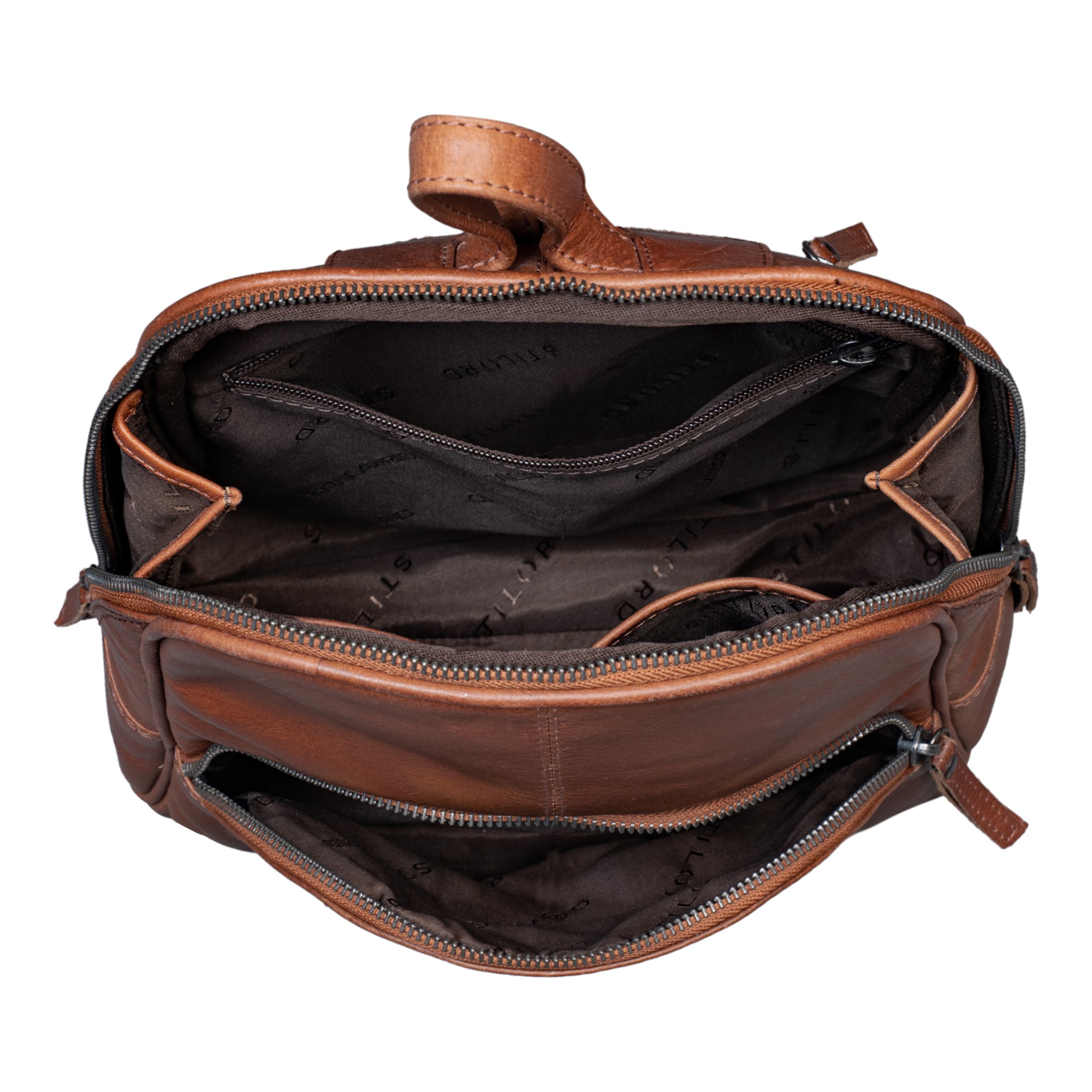 kleiner Rucksack Leder vintage