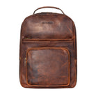 16 Zoll Leder Laptop Rucksack