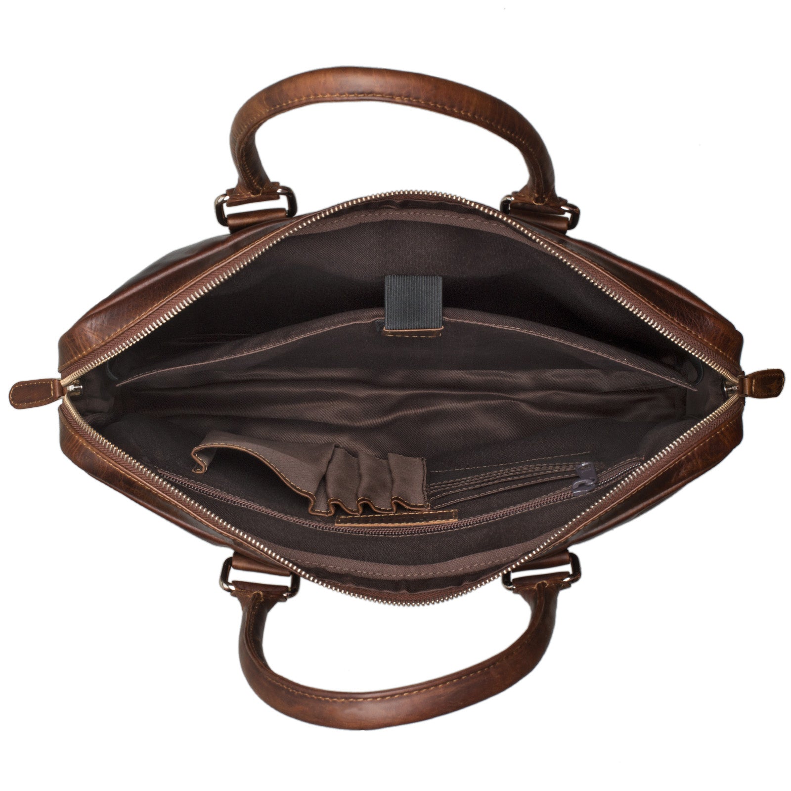Ledertasche mit Laptopfach 13 13.3 Zoll Leder braun