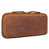 „Scotty“ Kožené Etui Vintage S Zipsom Hardcase Pevný Kryt