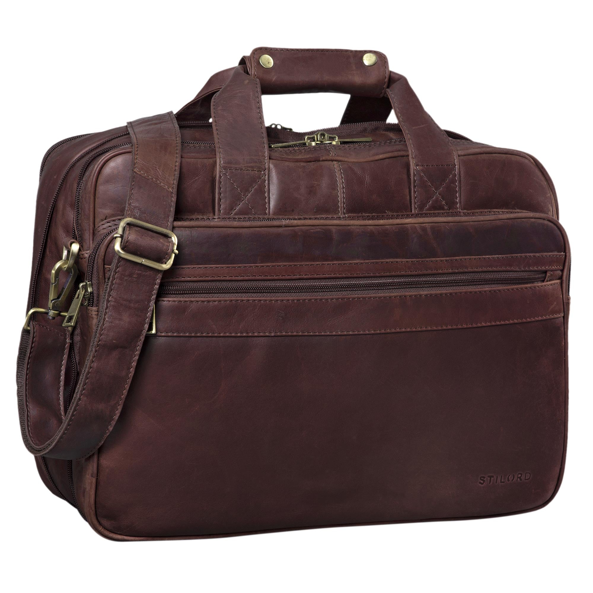 Lehrertasche Leder braun Herren