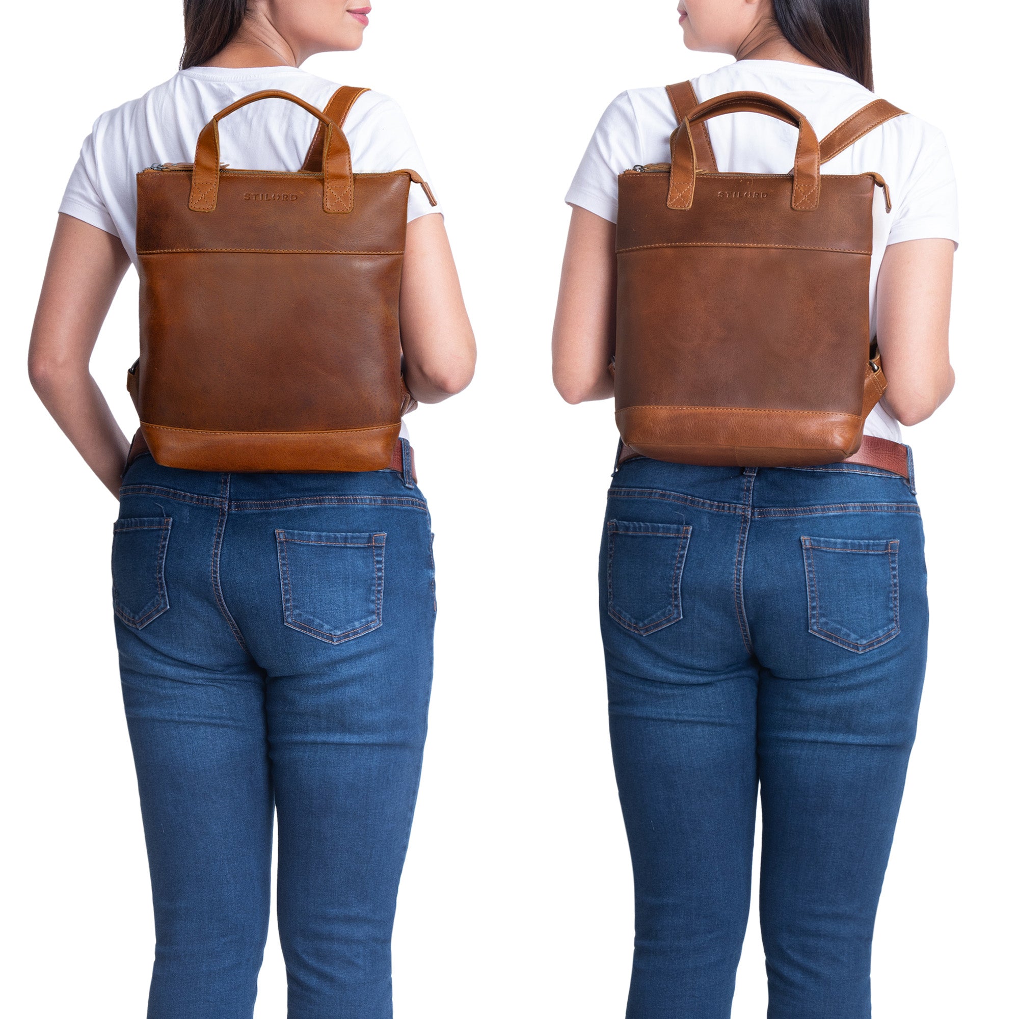 Kleiner Leder Rucksack Damen
