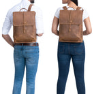 Damen Daypack Echtleder braun