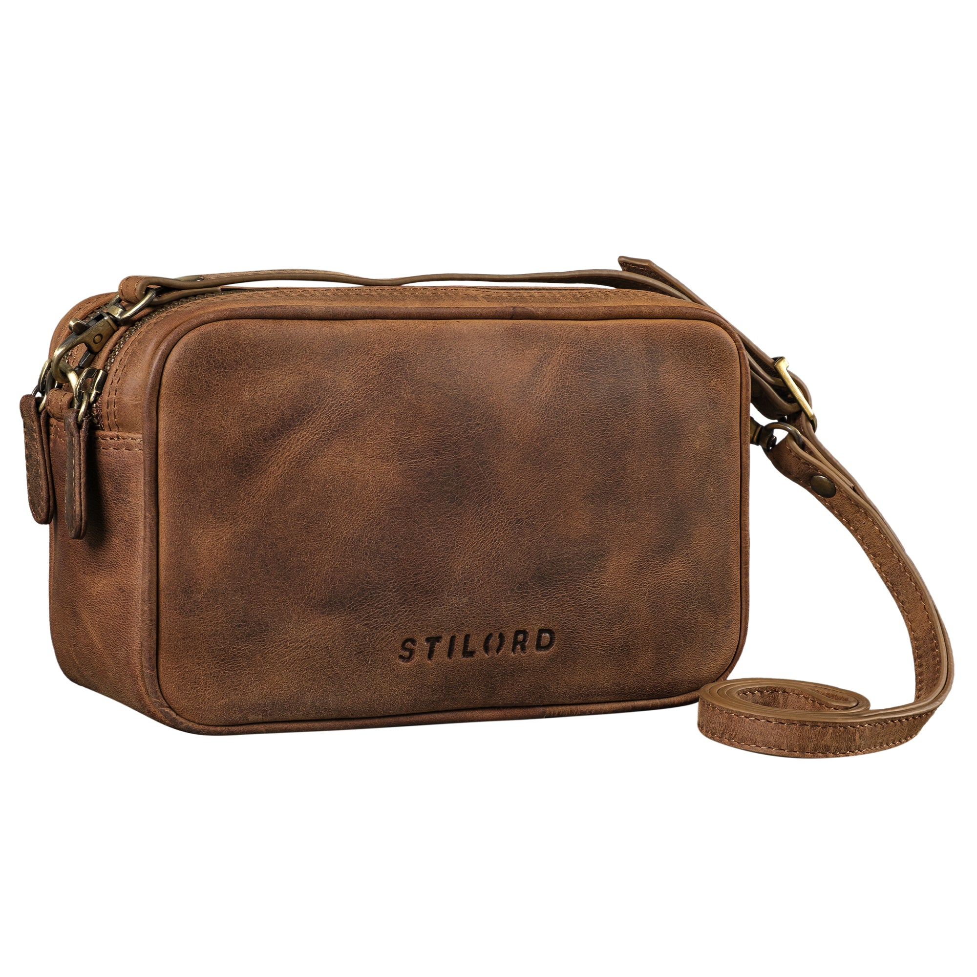 Leder Damentasche braun