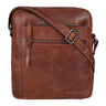 „Garcia“ Malá Kožená Taška Na Rameno Vintage Hnedá Messenger Taška