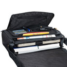 Leder Studenten Tasche schwarz