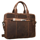 VIntage Leder Business Umhängetasche