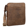 "Carson" Malá Pánska Kožená Taška na Rameno Vintage Messenger