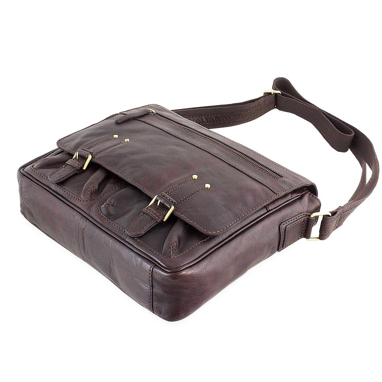 Ledertasche Herren groß braun