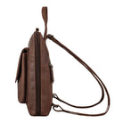 Brauner Cityrucksack mit verstellbaren Schultergurten