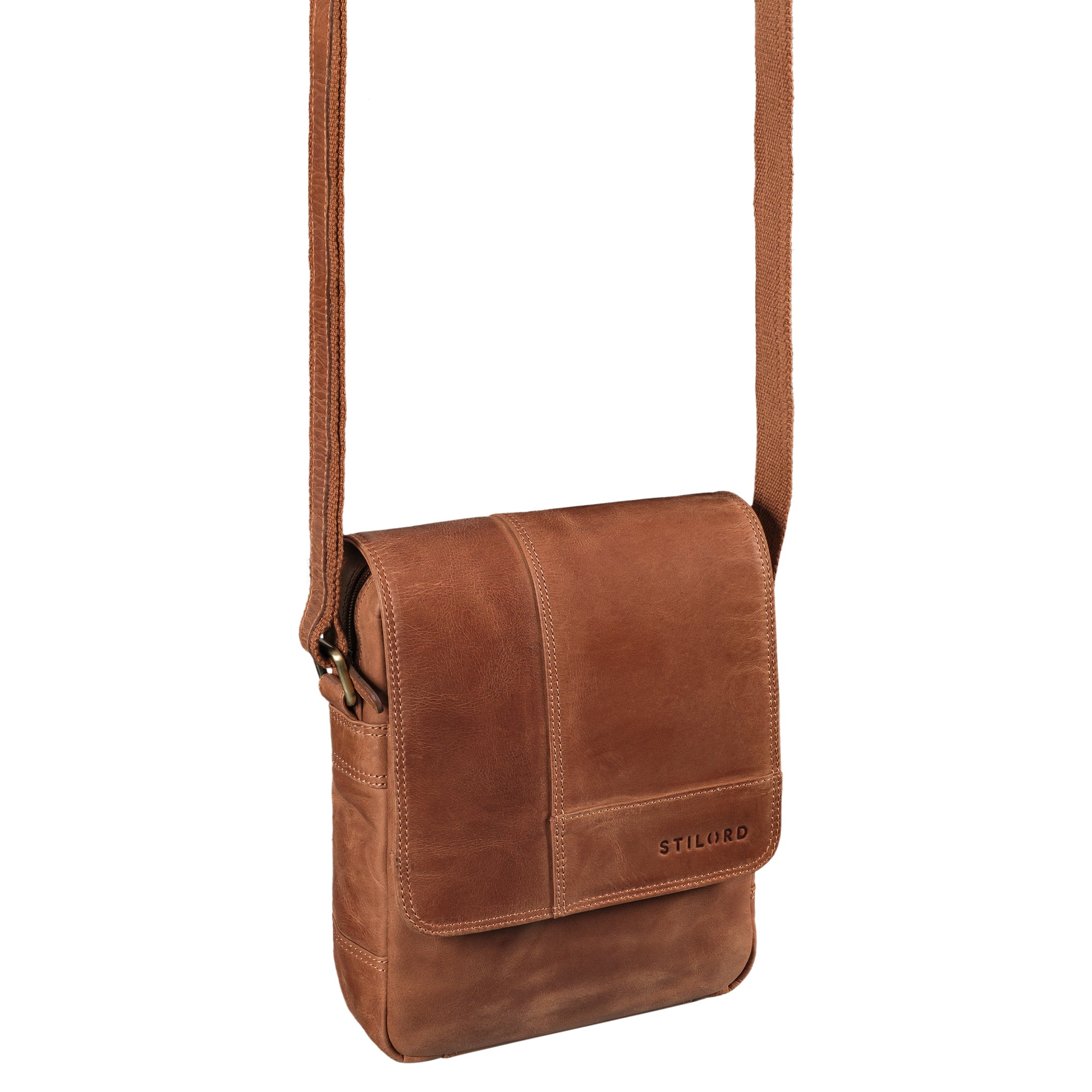 Herren Messenger Bag klein braun