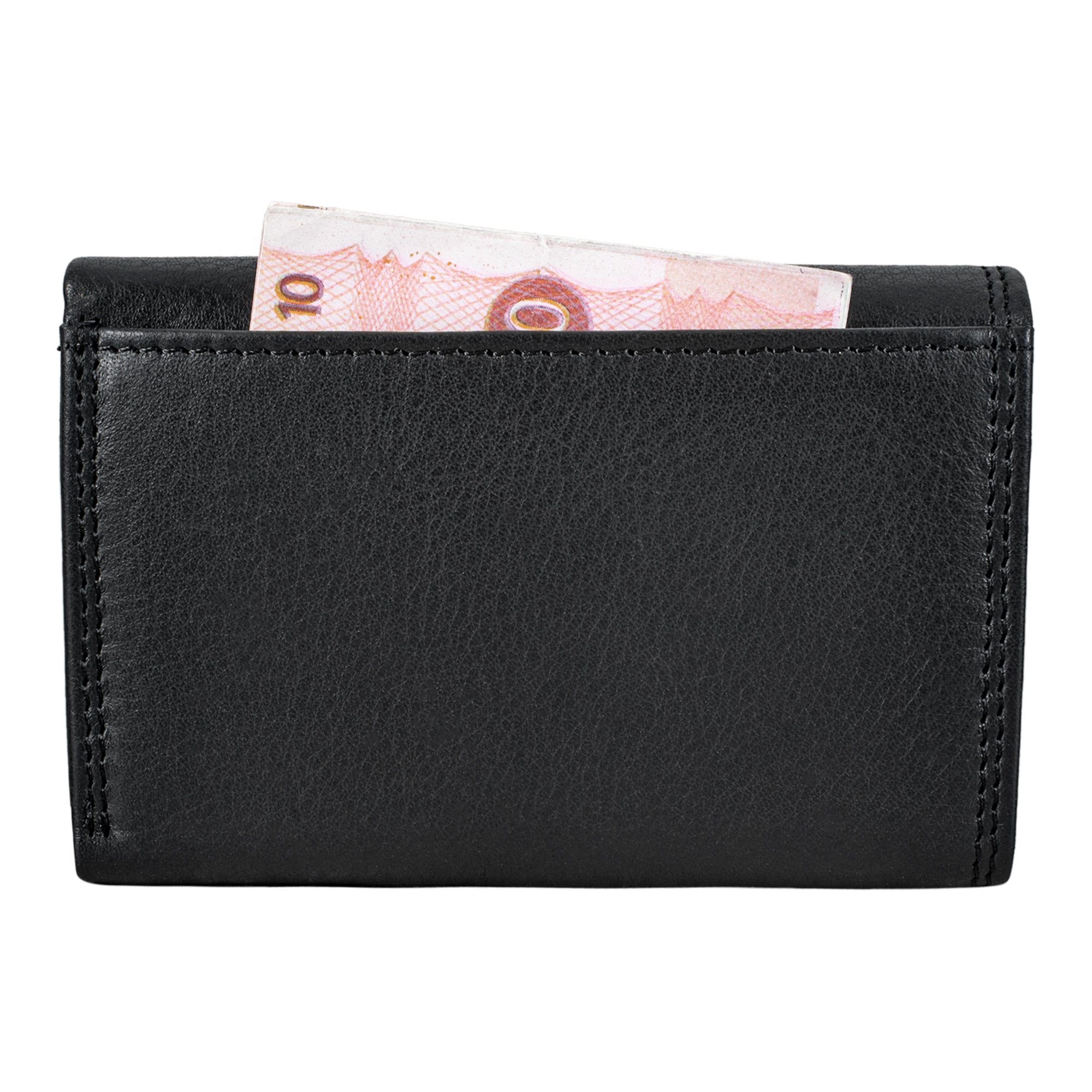 Schwarzes Herrenportemonnaie Echtleder
