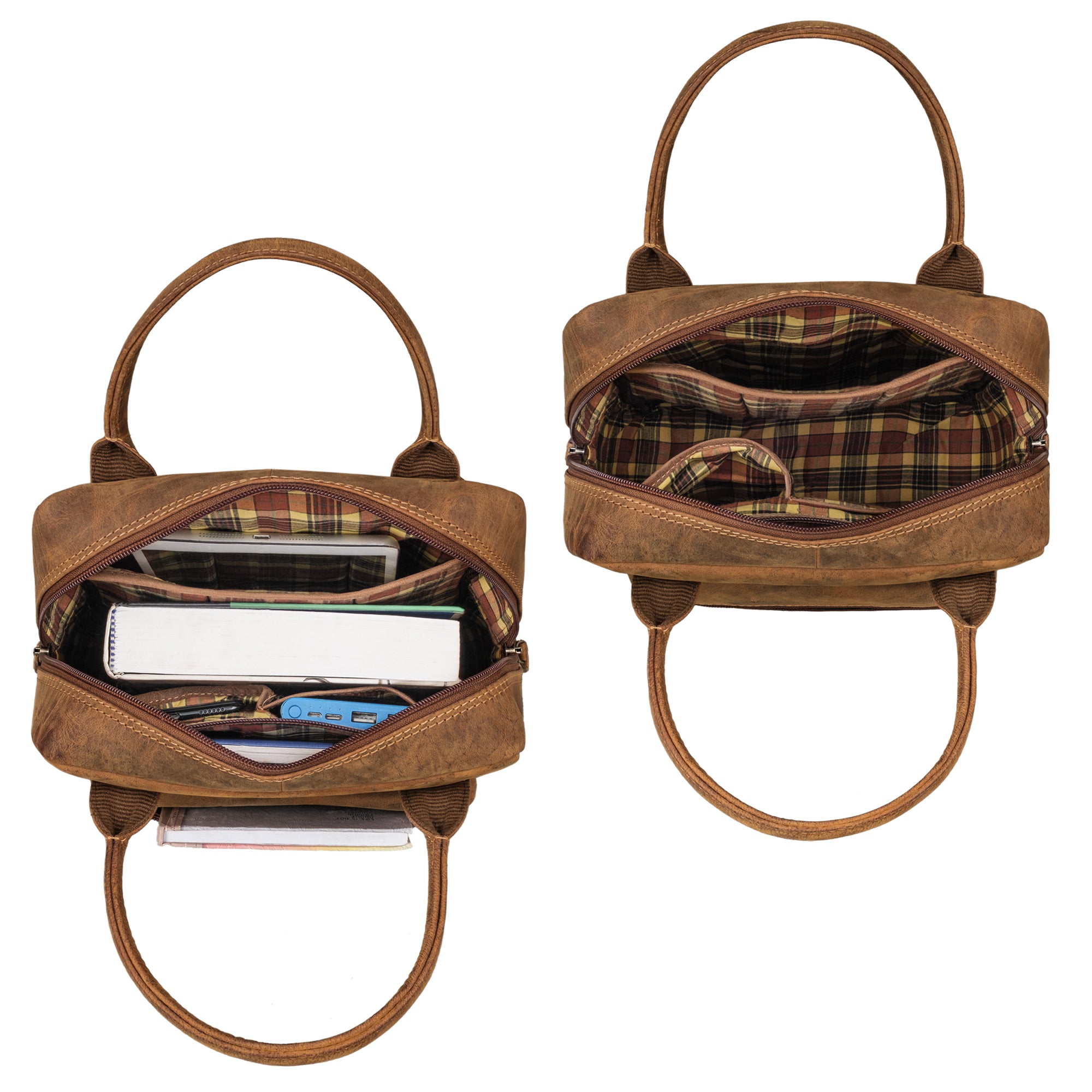 damen rucksack echt leder  braun