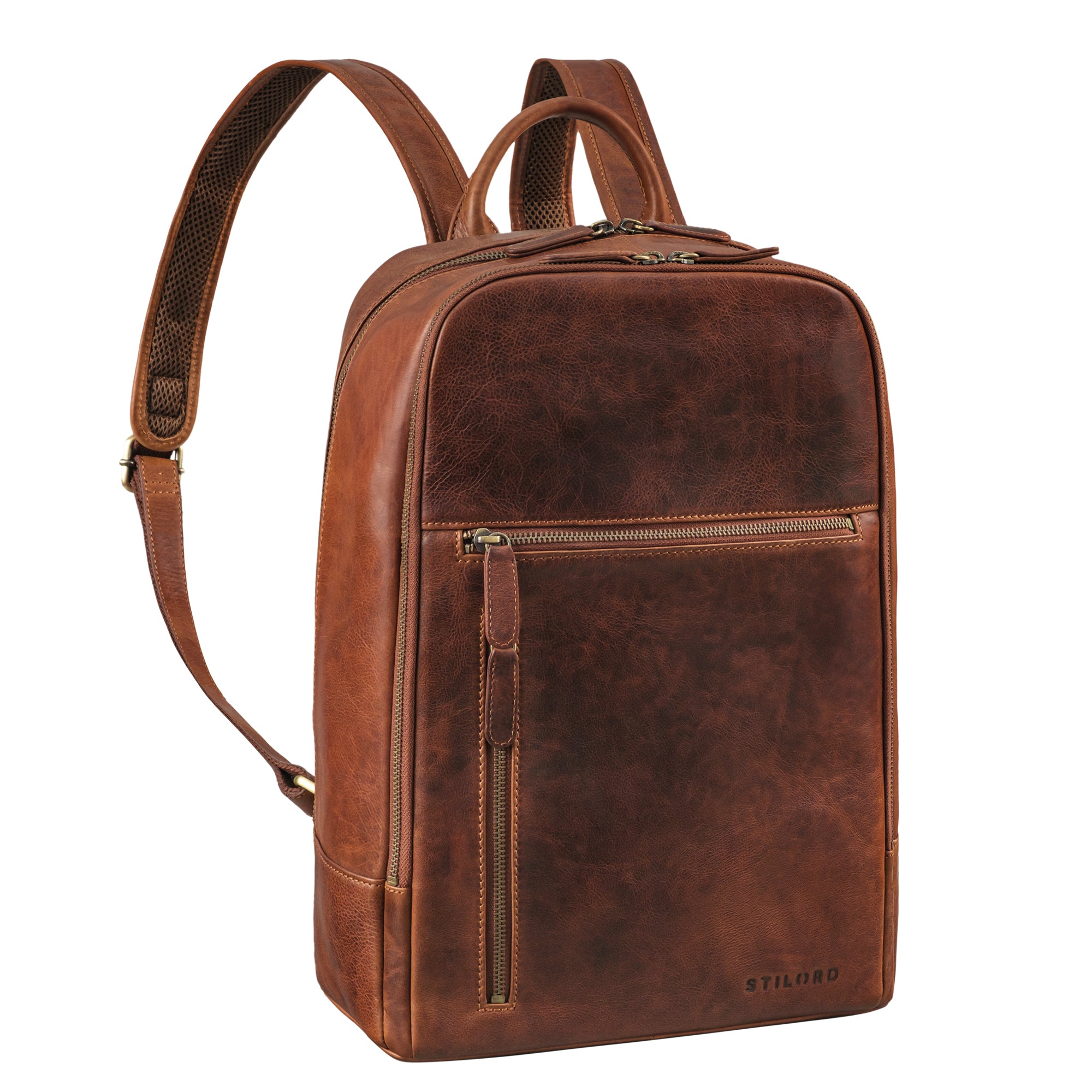 Leder Rucksack für Herren Für Sport