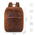 Herren Rucksack Leder braun