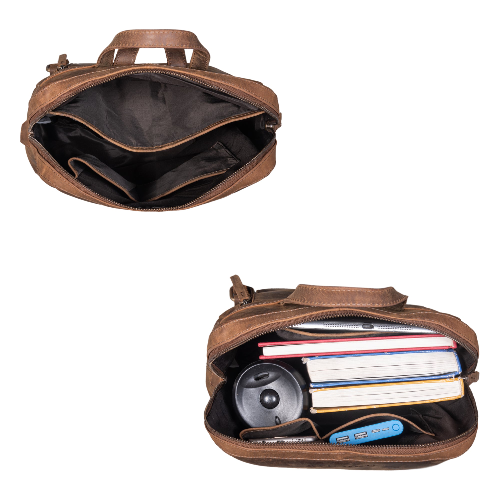 Rucksack Leder braun damen vintage