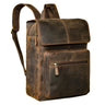 "Sangro" Rucksack Herren Leder Laptoprucksack 15,6-16 Zoll mit 2 Laptopfächern