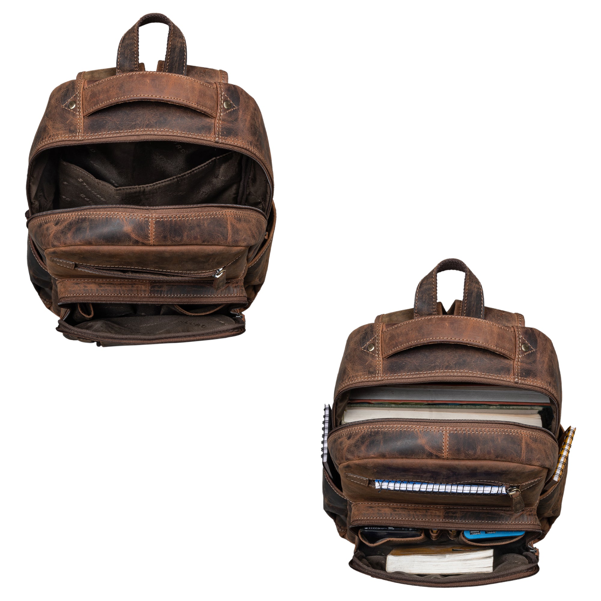 Laptoprucksack 14 Zoll Leder